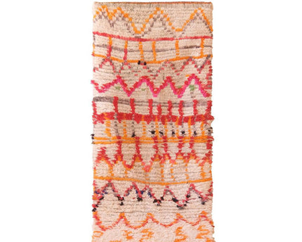 Zuiver wollen Marokkaans Berberkleed 80 x 186 cm