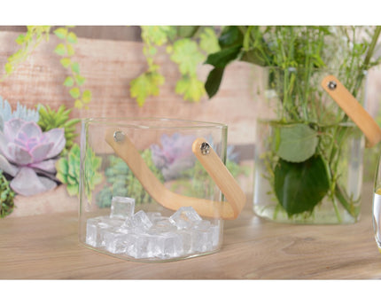 IJsemmer met houten handgreep 11,5x11x11cm