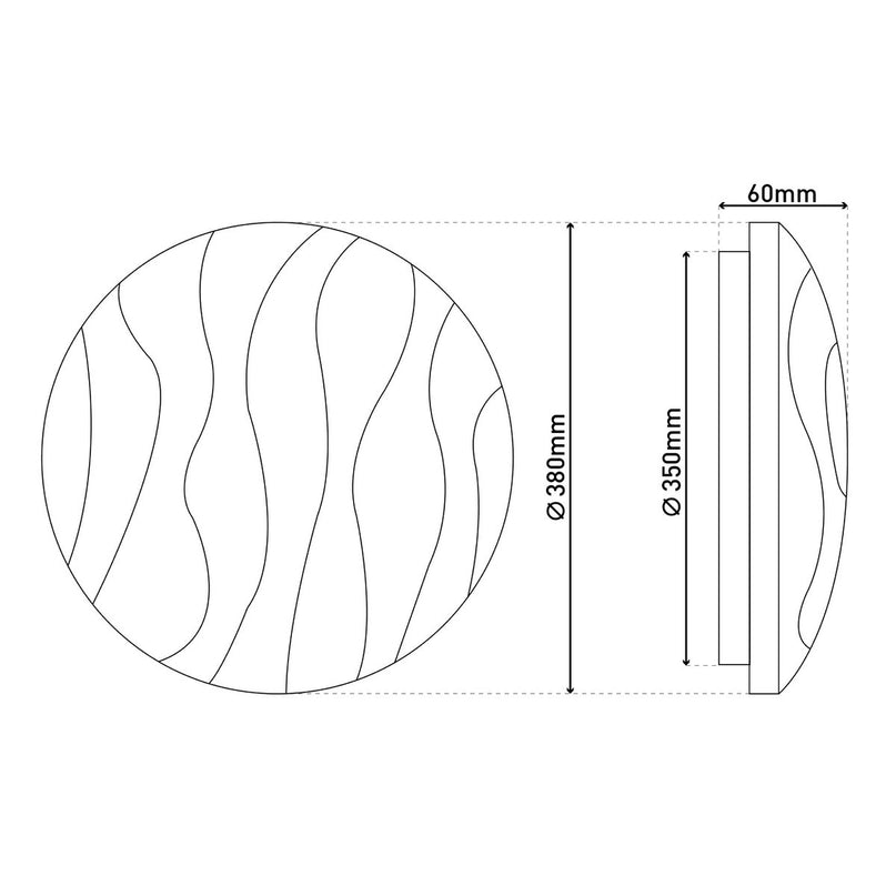 Smart Home LED -plafondlamp "Austin" met kristaleffect, veel functies, gemaakt van metaal en plastic, wit, met geïntegreerde LED's, verlichting voor woonkamers of kantoor