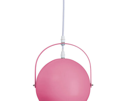 Hanger lamp "Colorado" roze Ø ca. 25 cm, metaal, E27 -aansluiting, verlichting voor woonkamer, eetkamer, kinderkamer