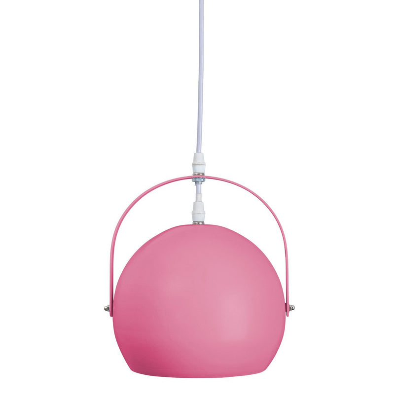 Hanger lamp "Colorado" roze Ø ca. 25 cm, metaal, E27 -aansluiting, verlichting voor woonkamer, eetkamer, kinderkamer