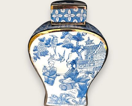 Nieuwe Chinese stijl, oosterse Parijse Delfts blauwe porselein vazen/hoge stijl
