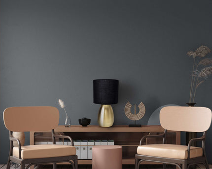 Taflamp "Aurum" 33 cm hoog in goud/zwart, gemaakt van metaal en textiel, met E14 -versie, verlichting voor eetkamer, woonkamer, gang of kantoor