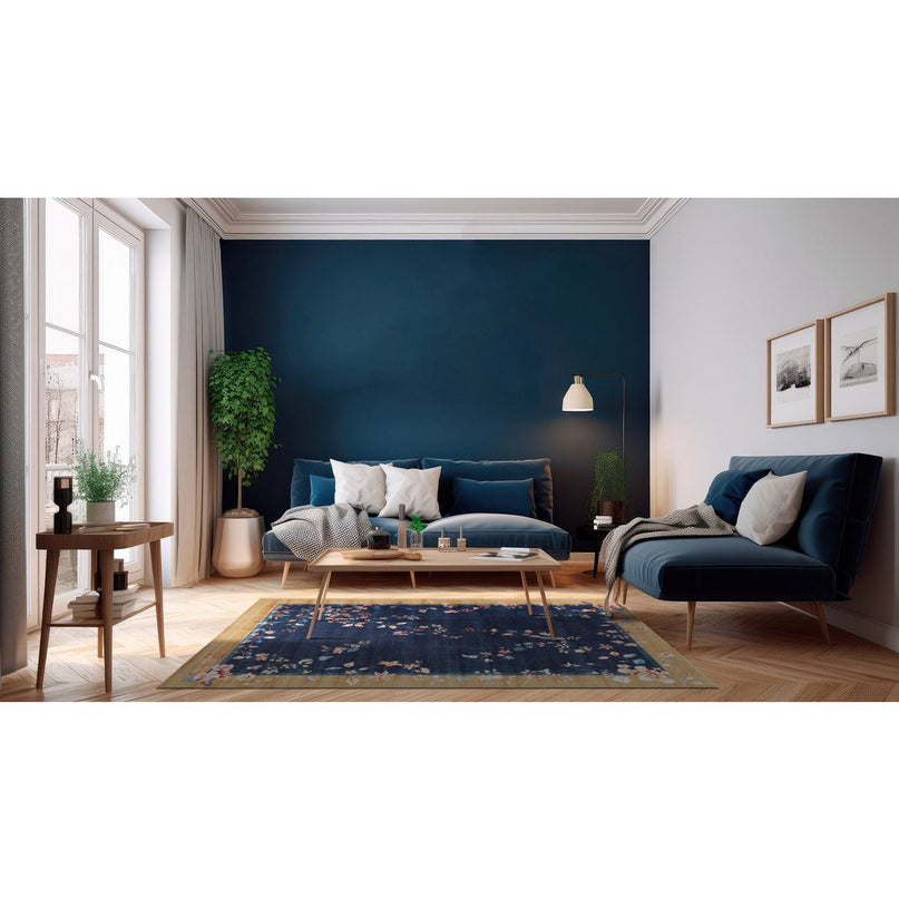 Designer vloerkleed met Engelse naadafwerking MARIE ANTOINETTE