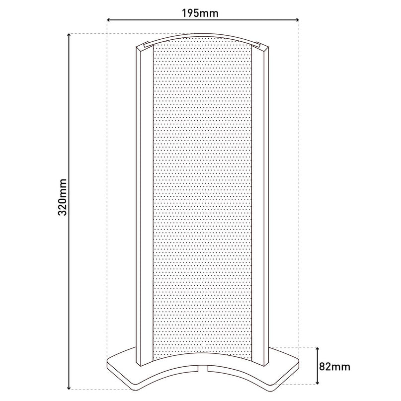 LED -tafellamp "Paul" gemaakt van metaal en acryl met stevig geïnstalleerde LED's, 32 cm hoog