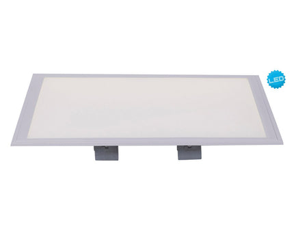 LED -assemblagepaneel "Sorriso", montagelamp gemaakt van metaal en plastic in wit met stevig ingebouwde LED's, 45x45 cm voor interieurs