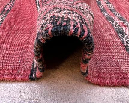 Zuiver wollen Marokkaans Kelim Berber tapijt 150 x 282 cm