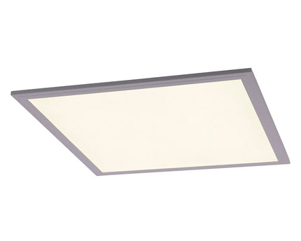 LED -assemblagepaneel "Sorriso", montagelamp gemaakt van metaal en plastic in wit met stevig ingebouwde LED's, 45x45 cm voor interieurs