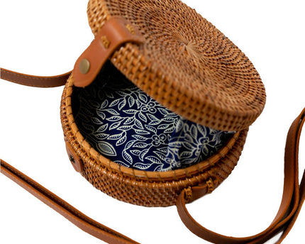 Crossbodytas | Bali Tas SENJA (bruin) Gemaakt van Rattan