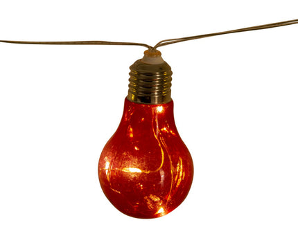 Kleurrijke 10-LED solar buitenlichtketting