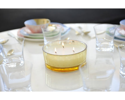 Gouden glas vanille kaars