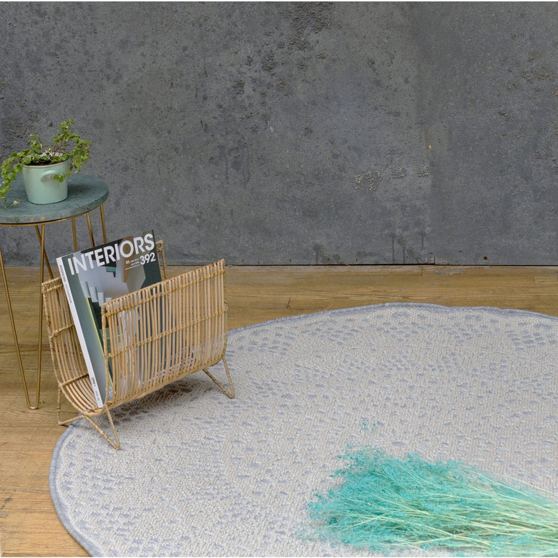 Tapis deco rond GEHAAKT