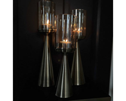 KANDELAAR | GLAS | GOUD-L-Hoog-50CM