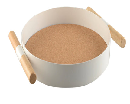 Witte ronde kurklade