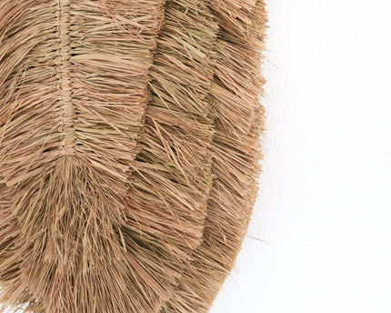 Tropisch Wanddecor 50 cm Bladvormig Handgeweven van Raffia TIPIN