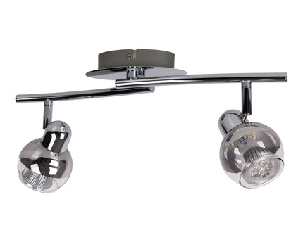 2 LED wand- en plafondlampen "Boccia"