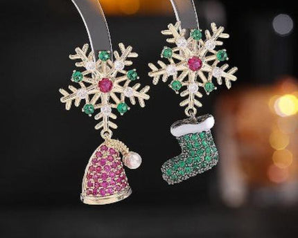 Kerstklokken n sokken oorbellen