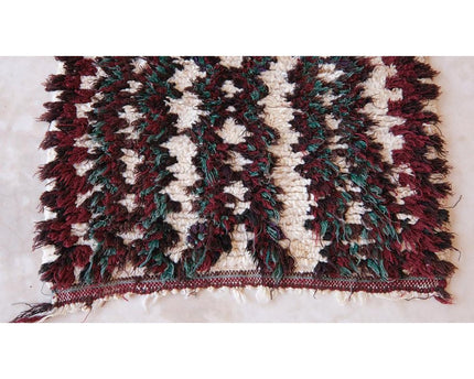Zuiver wollen Marokkaans Berber-tapijt 74 x 164 cm