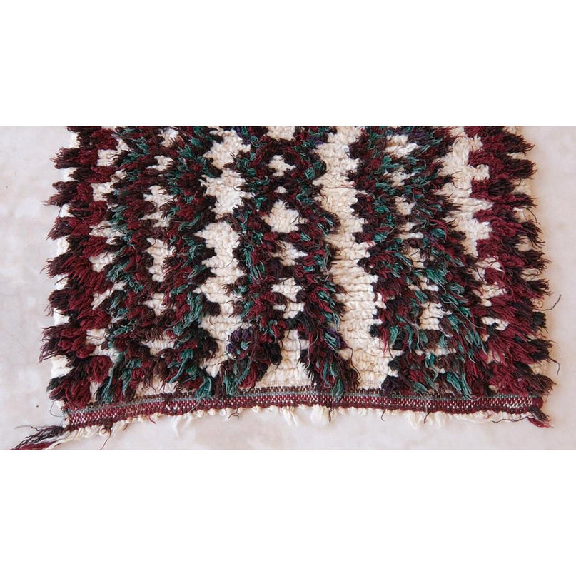 Zuiver wollen Marokkaans Berber-tapijt 74 x 164 cm