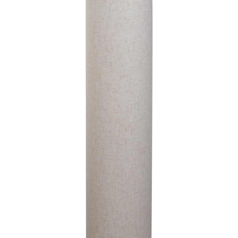 Staande lamp "Beate" Natuur van metaal en een tekstblazer in de natuur, E27 -aansluiting, vloerlamp voor eetkamer, woonkamer, gang of kantoor, ca. 110 cm hoog