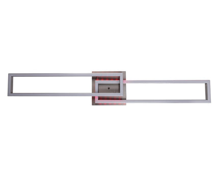 LED CCT-plafondlamp + RGB-backlight "Bantry" met veel functies, 115 cm lang, inclusief afstandsbediening
