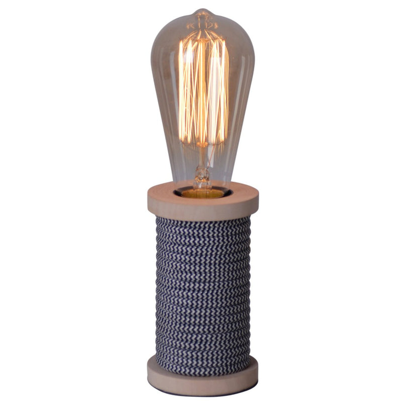Tafellamp Max. 12 cm hoog, decoratieve tafellamp gemaakt van metaal en plastic en textielmateriaal in zwart, wit, E27 -aansluiting, tafellamp voor eetkamer, keuken, kinderkamer, gang