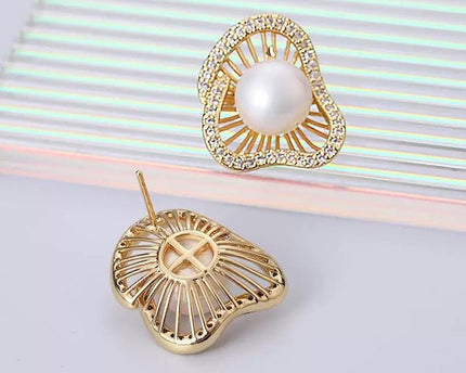 Lotus Design Sparkling Pearl -oorbellen N Ringen