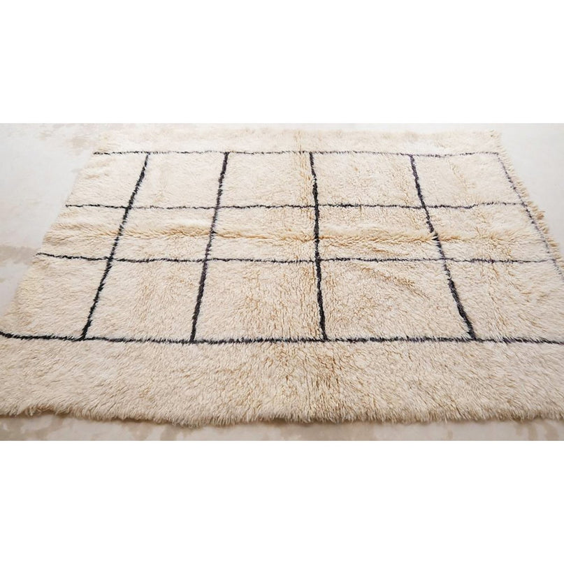 Zuiver wollen Marokkaans Berber-tapijt 174 x 254 cm