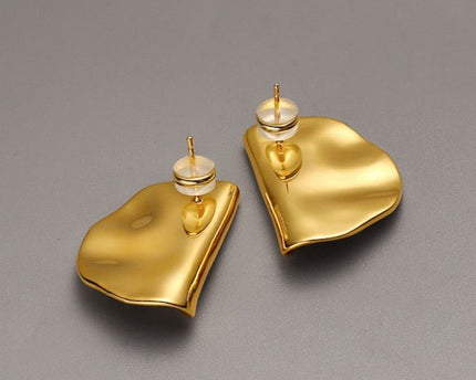 Moderne vintage gevouwen oorbellen
