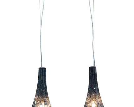 Glazen hanglamp 2 FLG.