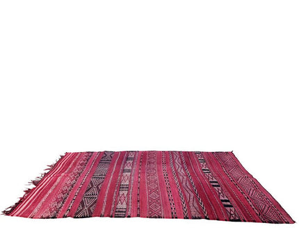 Zuiver wollen Marokkaans Kelim Berber tapijt 150 x 282 cm