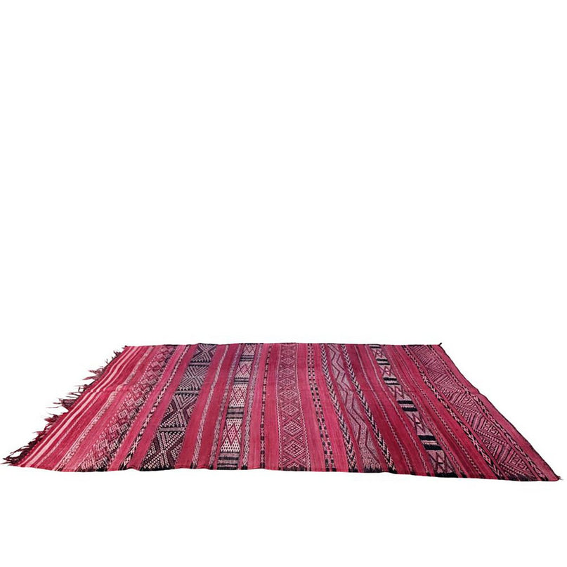 Zuiver wollen Marokkaans Kelim Berber tapijt 150 x 282 cm