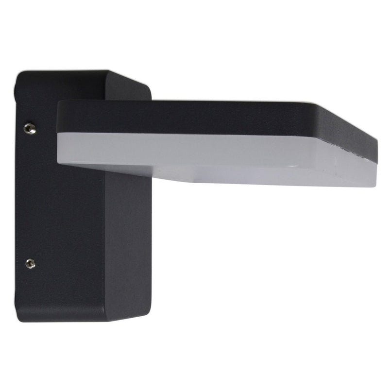 LED Outer Wall Lamp "Clair", gemaakt van metaal en plastic in antraciet, met geïntegreerde LED