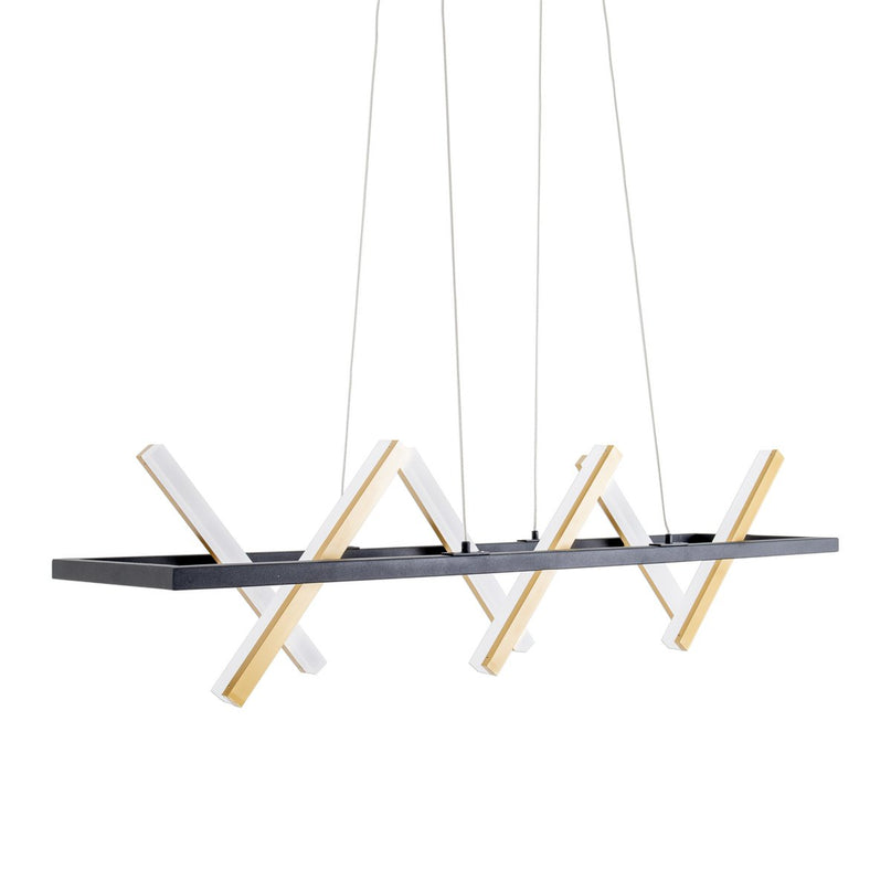 LED hanglamp "Cadice" l: 100cm goud