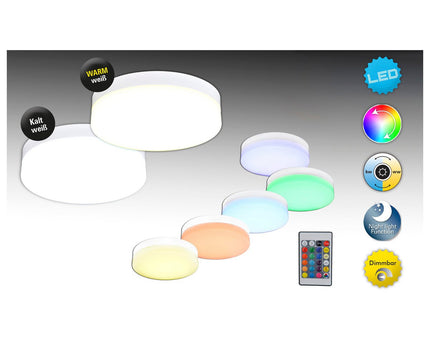 LED plafondlamp "Cool" d:25.5cm