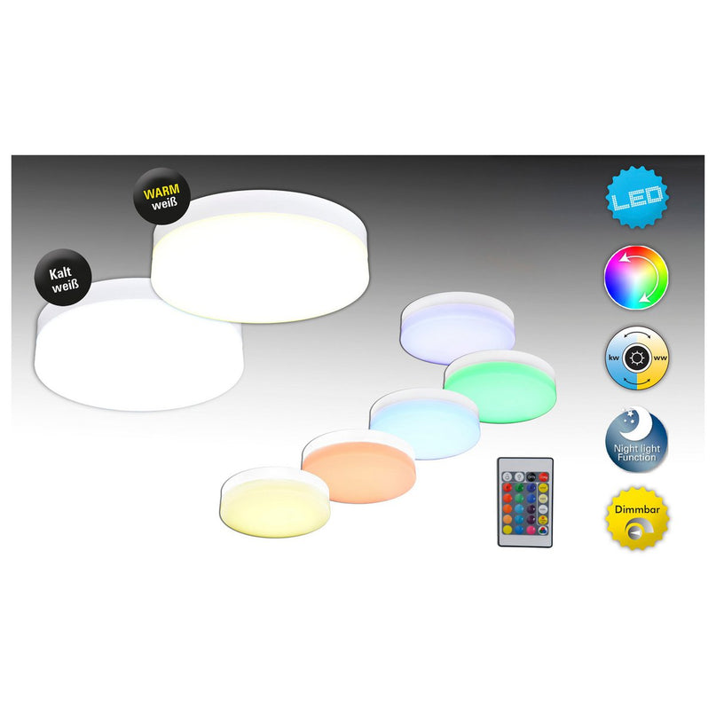 LED plafondlamp "Cool" d:25.5cm