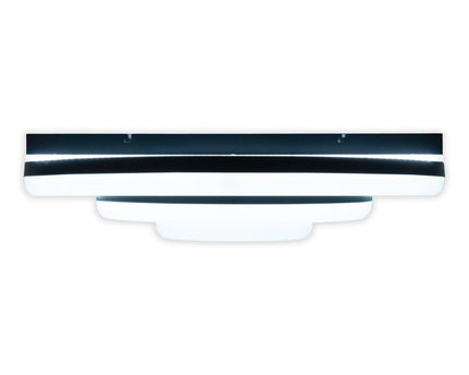 LED CCT-plafondlicht "Circulo" gemaakt van zwart metaal en zandkleurig plastic Ø 60 cm