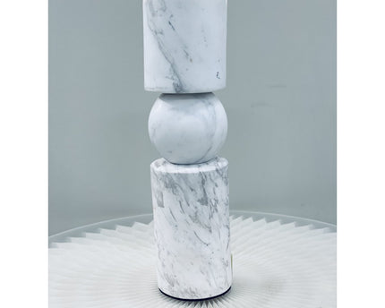 KANDELAAR | MARBLE | WHITE M H29.5cm*W8cm D 8cm Reversible for flower arrangement