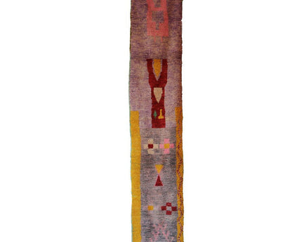 Zuiver wollen Marokkaans Berber halkleed 67 x 356 cm
