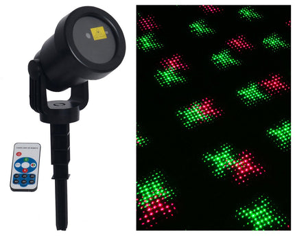 Laser buiten spion met projector, spies gemaakt van plastic, kleurrijk, met geïntegreerde LED, spotlight voor buiten