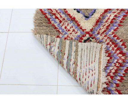Zuiver wollen Marokkaans Berber halkleed 72 x 190 cm