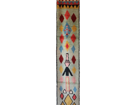 Gangkleed van zuiver berberwol 64 x 335 cm