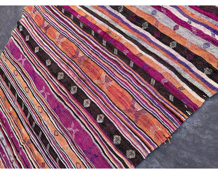 Zuiver wollen Marokkaans Kelim Berber tapijt 192 x 342 cm