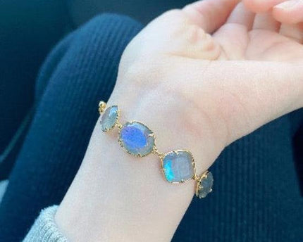 Rainbow Quartz kristallen kralen 5-stenen armbanden