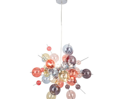Hanger lamp "explosie" pastelkleuren