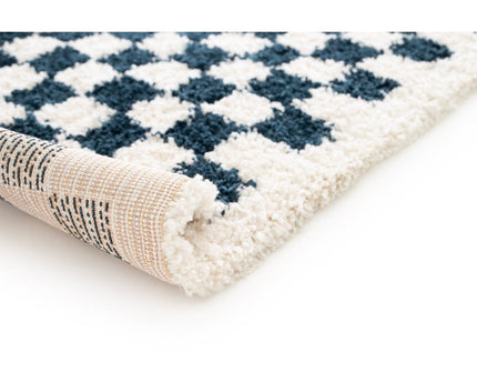 Tapis à poil haut doux en comfortabele CHECKERS