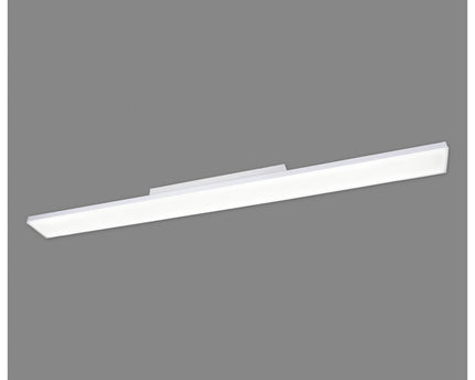 LED -paneel plafondlicht "Carente" lengte 119,5 cm, frameless, vele functies, gemaakt van metaal en plastic, witte, geïntegreerde LED's