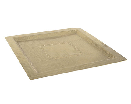 38 cm gouden vierkante dienblad