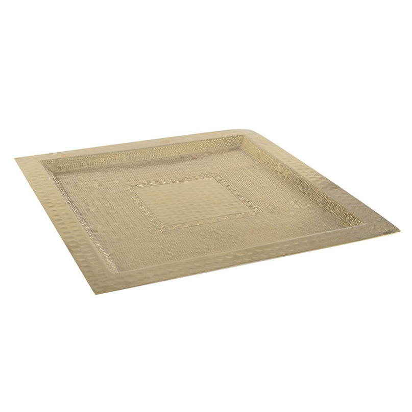 38 cm gouden vierkante dienblad