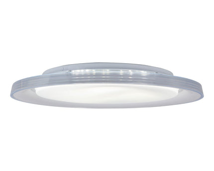 LED-plafondlicht "Claire" Ø 50,5 cm, 7,5 cm hoog, metaal en plastic in wit, geïntegreerde LED, 1600 lm, dimable, CCT-functie, 3000-5000 K, nachtlichtfunctie